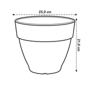 Elho Vibia Campana Round range – dimensions and details