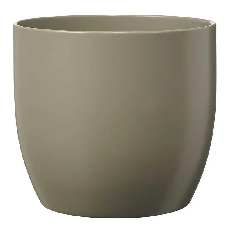 Indoor Pot  Basel Fashion Matte Light Gray D16Cm X H15Cm