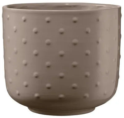 Indoor Pot  Baku Pearl Gray-Beige D13Cm X H12Cm