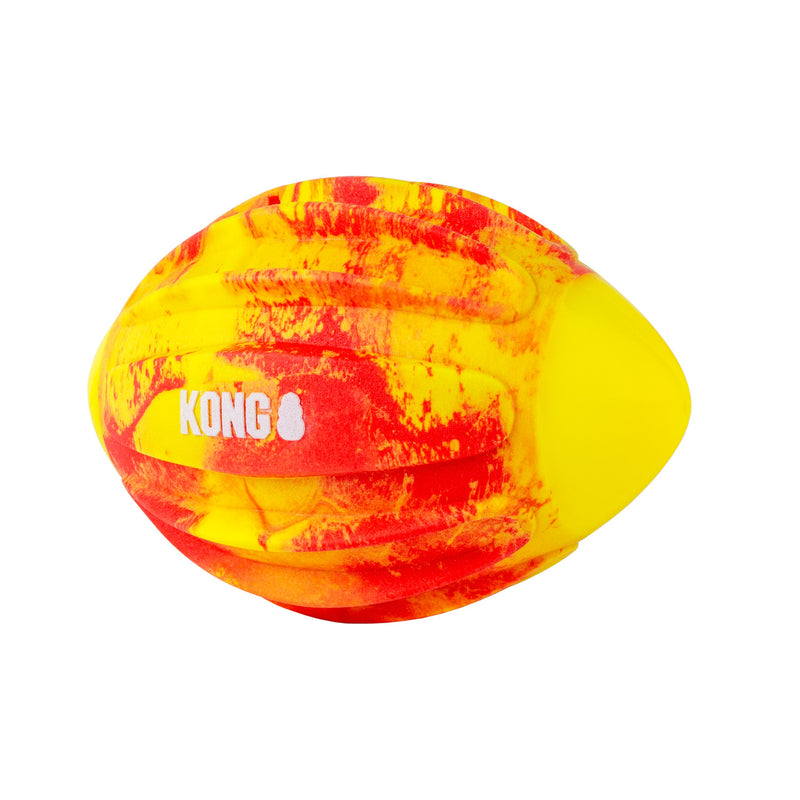 KONG Flexball Sport Football Medium – detail and use view 2