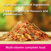 King British Tropical Flake Food 28g – manufacturer feeding and food information