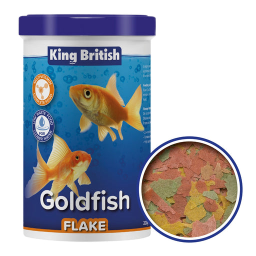 King British Goldfish Flake Food 200g – 200g pack image