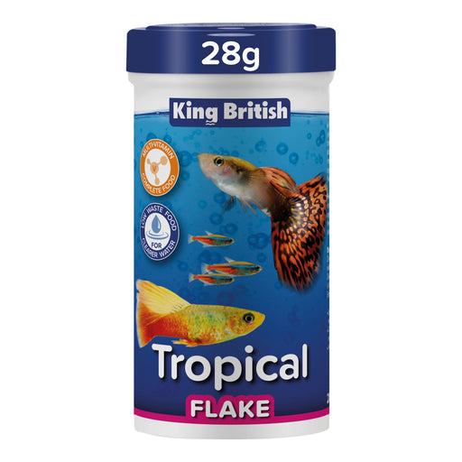 King British Tropical Flake Food 28g – pack