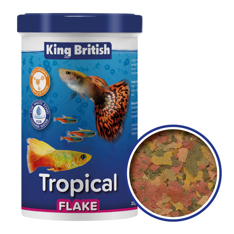 King British Tropical Flake Food 200g – pack