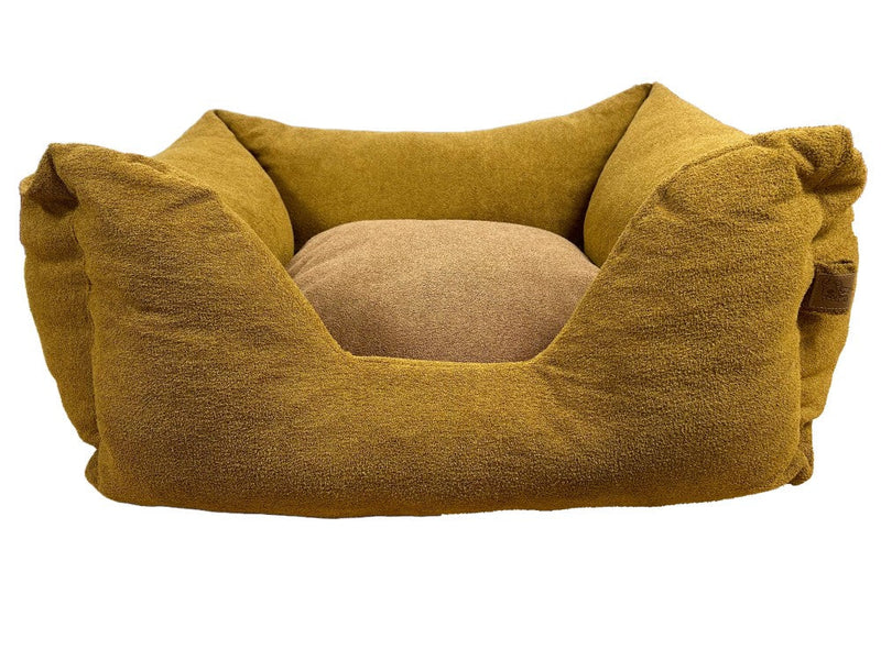 Tnooze Luxury Lounger Dog Bed Gold Small 60cm