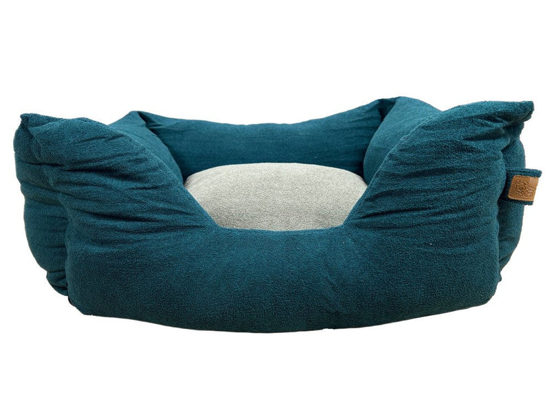 Tnooze Luxury Lounger Dog Bed Teal Small 60cm