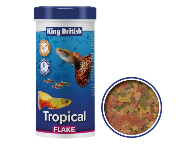 King British Tropical Fish Flake Food 200g