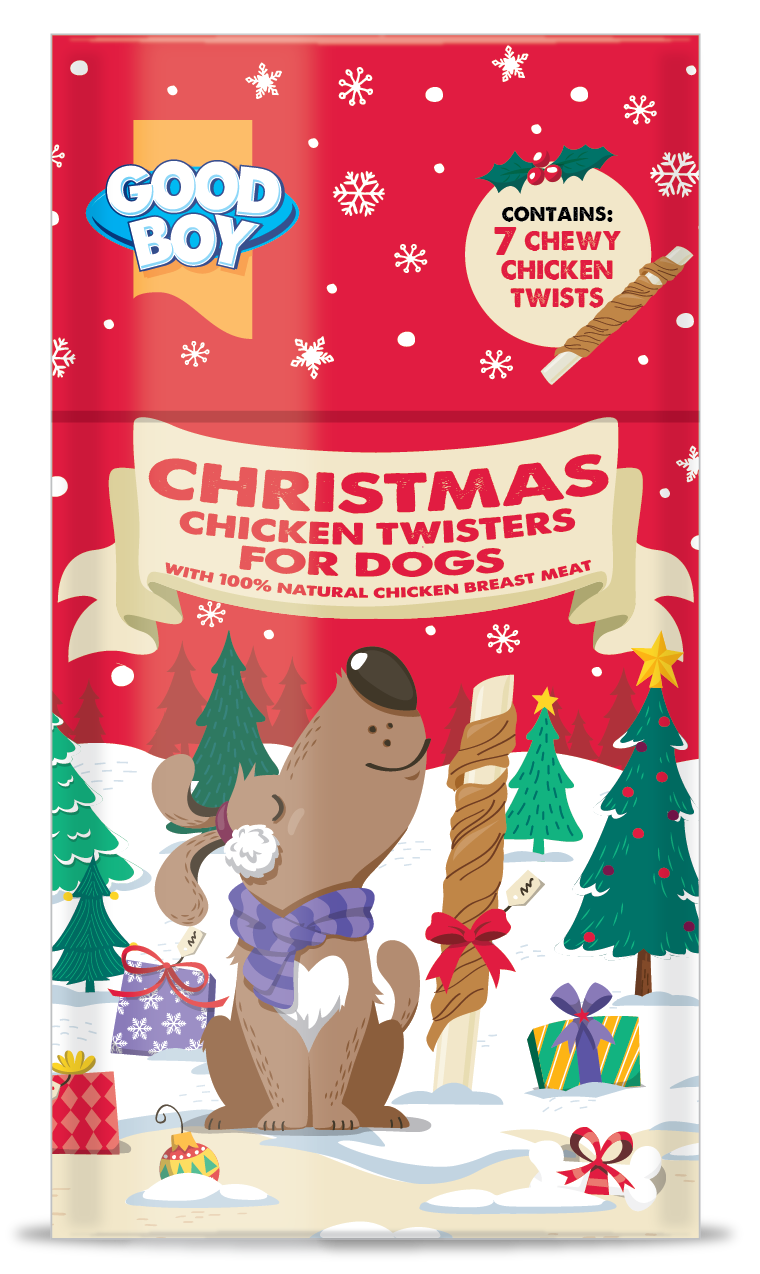 Good Boy Christmas Chicken Twisters 7 Pack