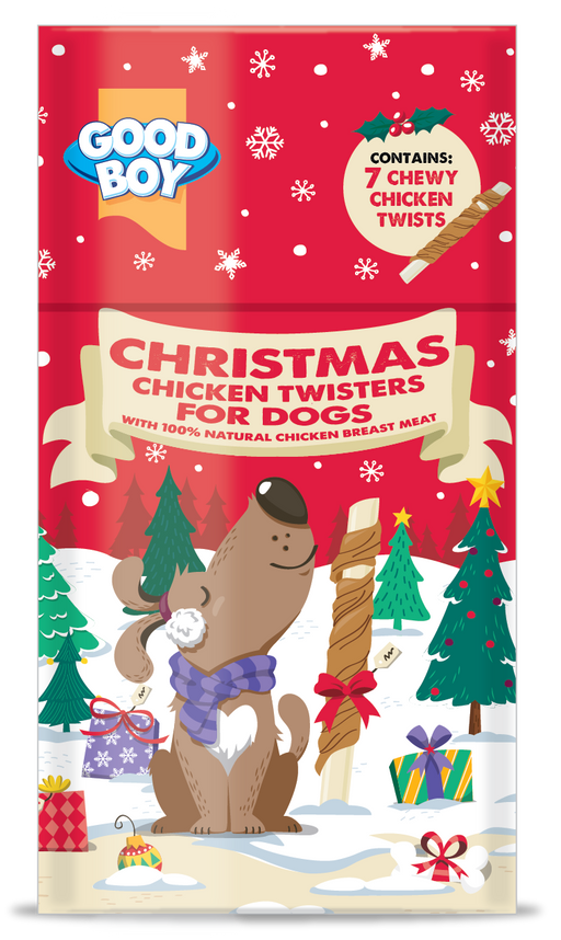 Good Boy Christmas Chicken Twisters 7 Pack