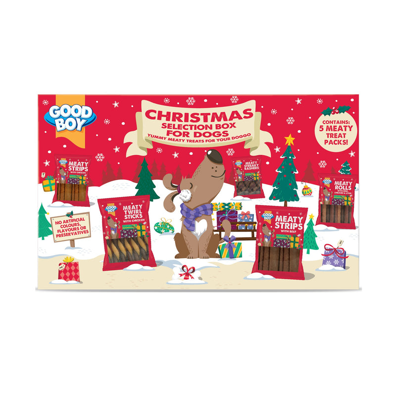 Good Boy Christmas Dog Treat Selection Box 150 g