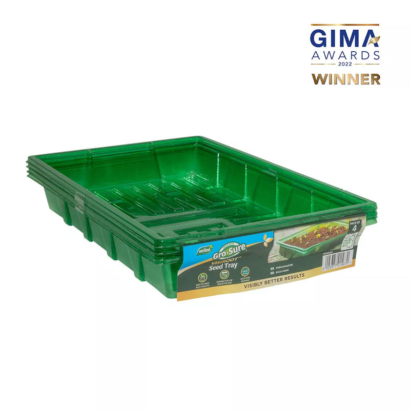 Gro-Sure Visiroot Seed Tray 4 pk — product view