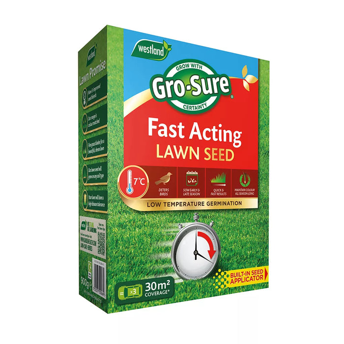 Westland Gro-Sure Multi-Purpose Lawn Seed 30m2 + 20% XF Box EQP