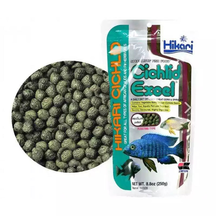 Hikari Cichlid Excel Medium Pellets (250g)