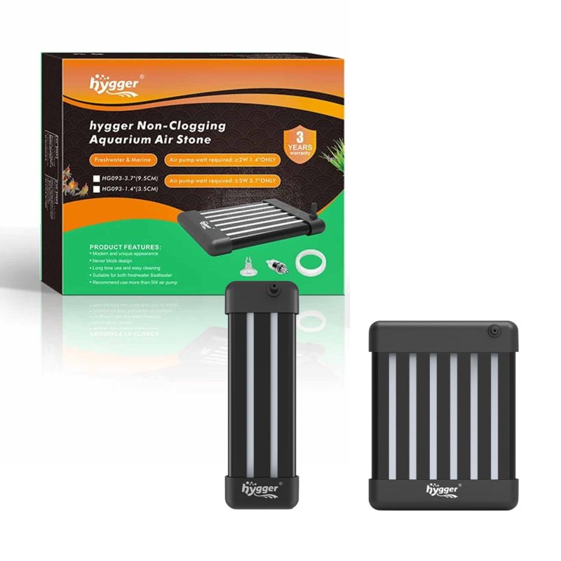 Hygger Non-Clogging Aquarium Air Stone - L