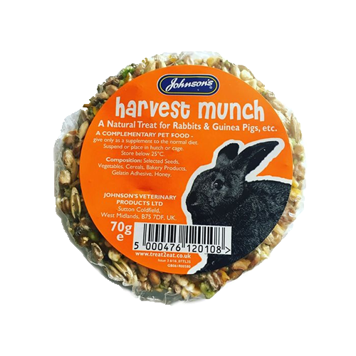 Johnson’s Veterinary Rabbit & Guinea Pig Harvest Munch 70g