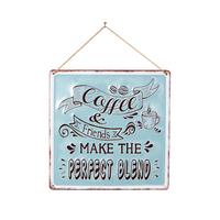 La Hacienda Embossed Sign "Coffee And Friends"