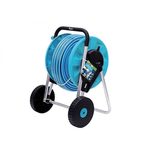 Flopro Metal HD Hose Cart Set with 25m Everyday Hose