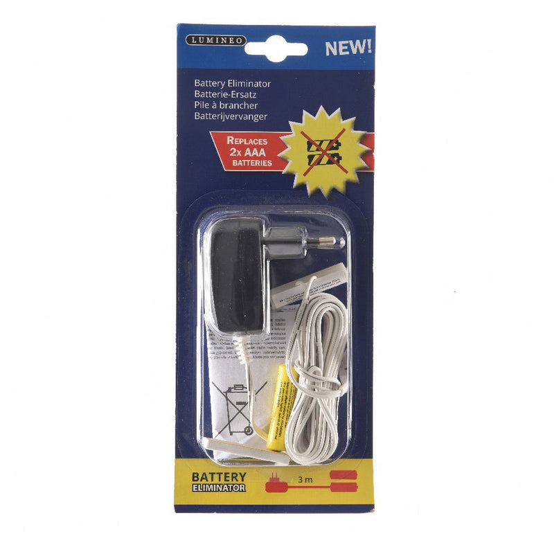 Lumineo Battery Eliminator (Replaces 1 Product Powered by 2xAAA Batteries)
