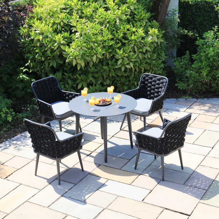 Bordeaux - 4 Seater Set with Round Table