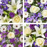 The Azure Sky – blue, white and cream bouquet – view 2