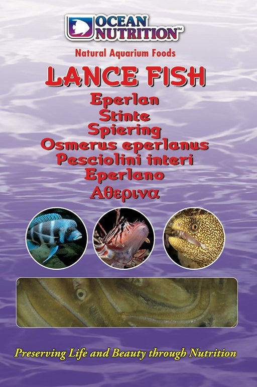 Ocean Nutrition Frozen Lance Fish 100g – official manufacturer packaging