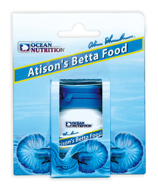 Ocean Nutrition Atison’s Betta Fish Food 15g – official manufacturer packaging