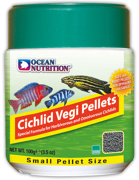 Ocean Nutrition Cichlid Vegi Pellet Small 100g – official manufacturer packaging