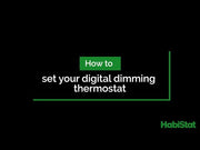 HabiStat Digital Dimming Thermostat video guide 1