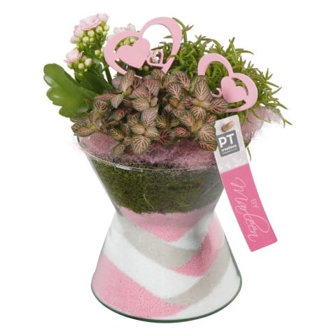 Mother's Day arrangement in 15 cm glass pot