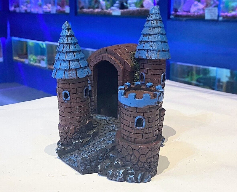Betta Aquarium Ornament Medium Castle (11cm (w) x 14cm (h))