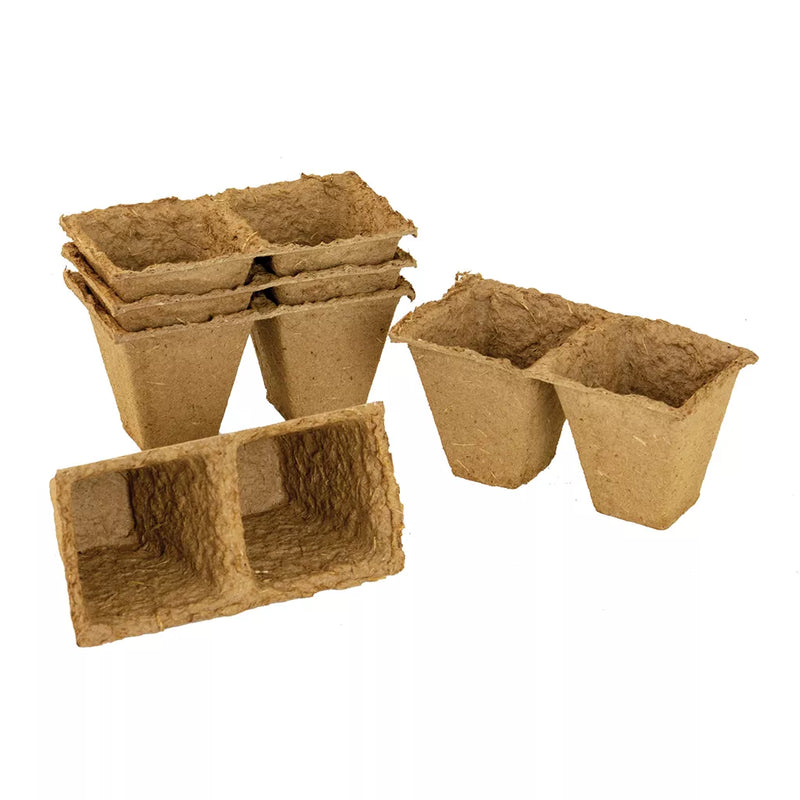 Gro-Sure Fibre Pots Square 6cm 80pk