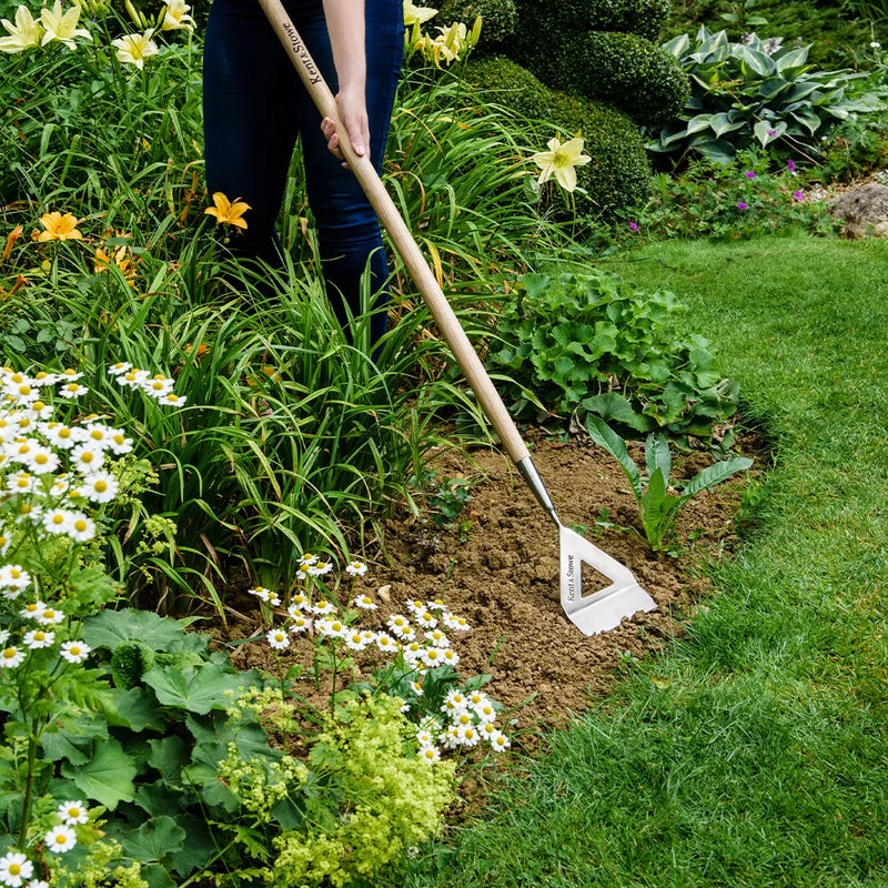 Kent & Stowe Stainless Steel Long Handled Dutch hoe