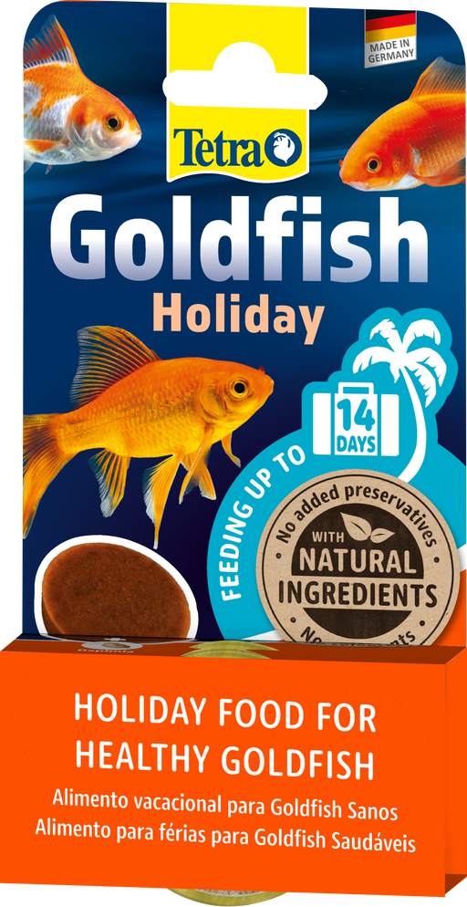 Tetrafin 2 Week Holiday Goldfish Food 24g – current official packaging