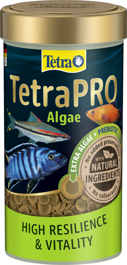 TetraPRO Algae Multi-Crisps Fish Food 95g / 500ml – current official packaging
