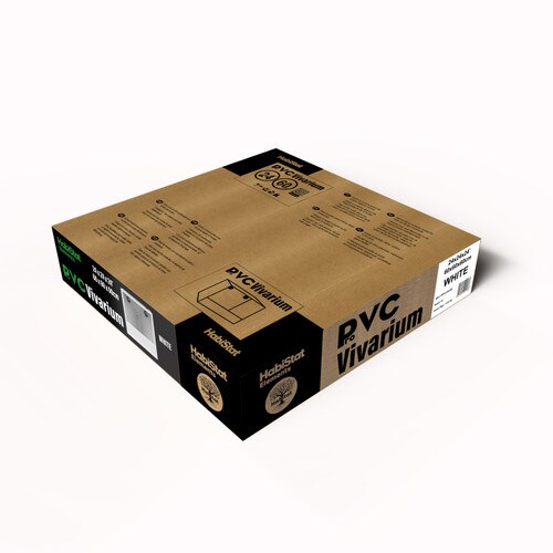 HabiStat ProVC Vivarium White 60 x 60 x 60cm flat packed box