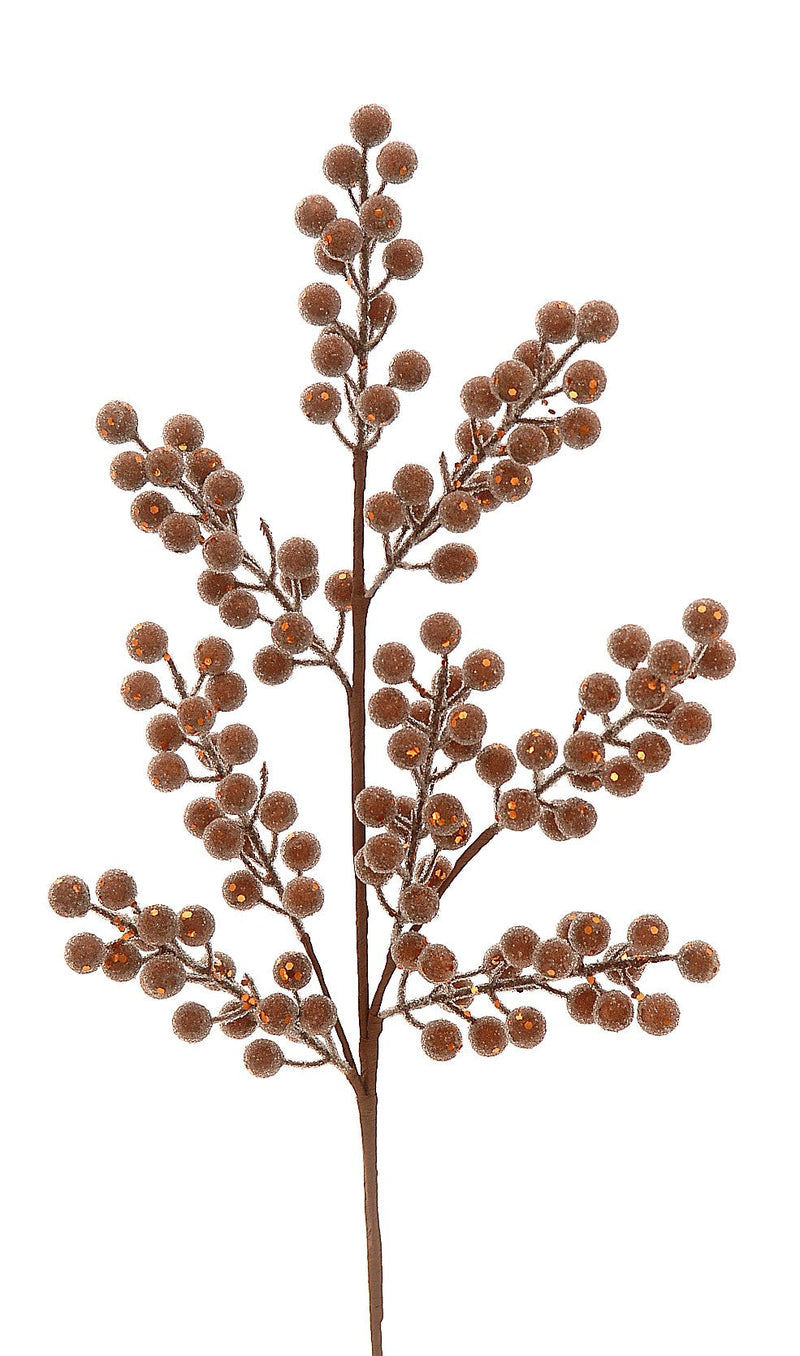 Vetur Brown Berry Christmas Branch Pick