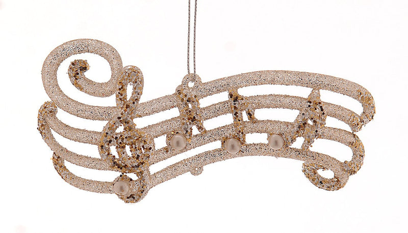Vetur Gold Musical Notes Christmas Hanging Decoration