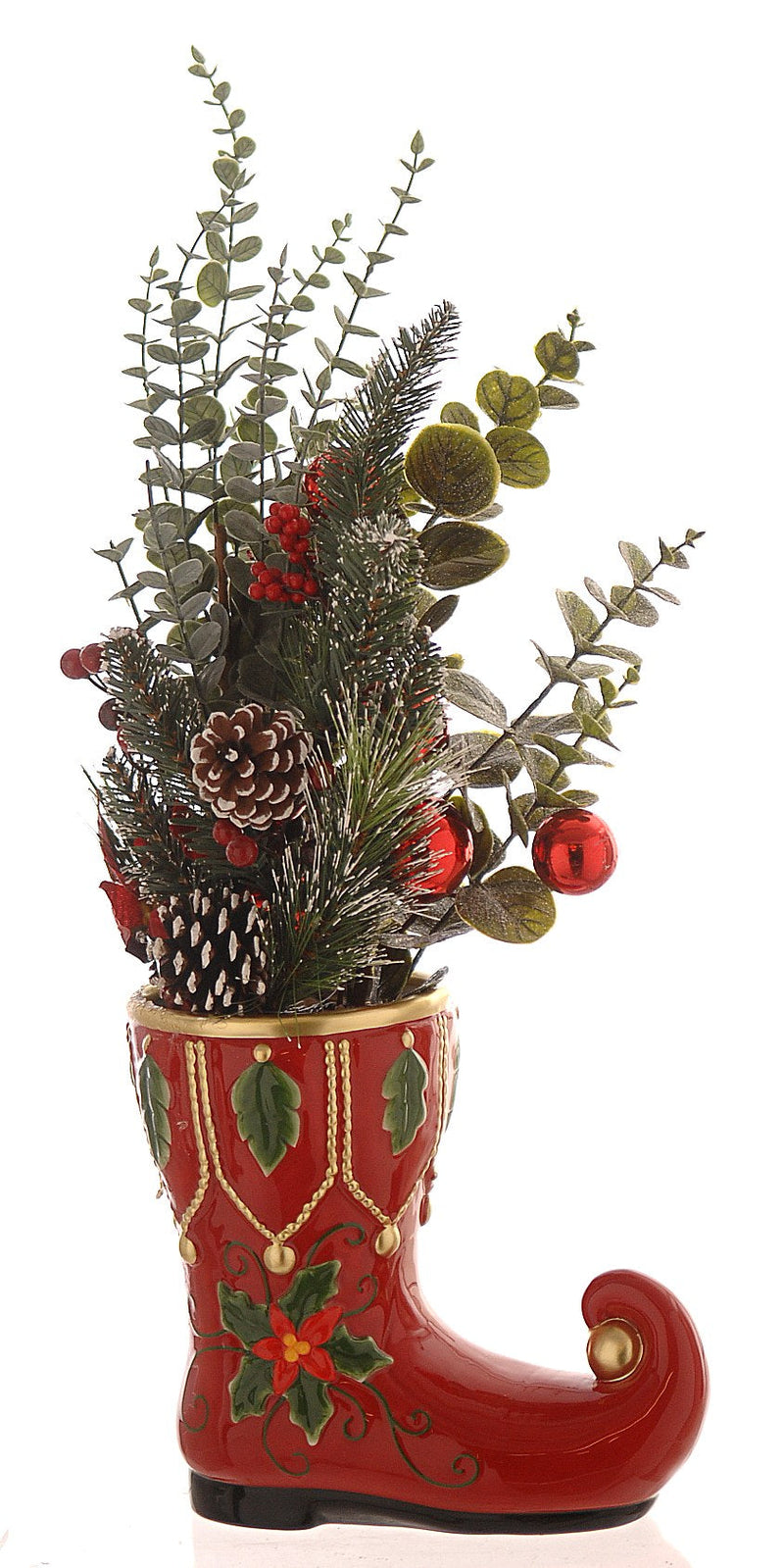 Vetur Red Christmas Floral Arrangement in Pot 61cm