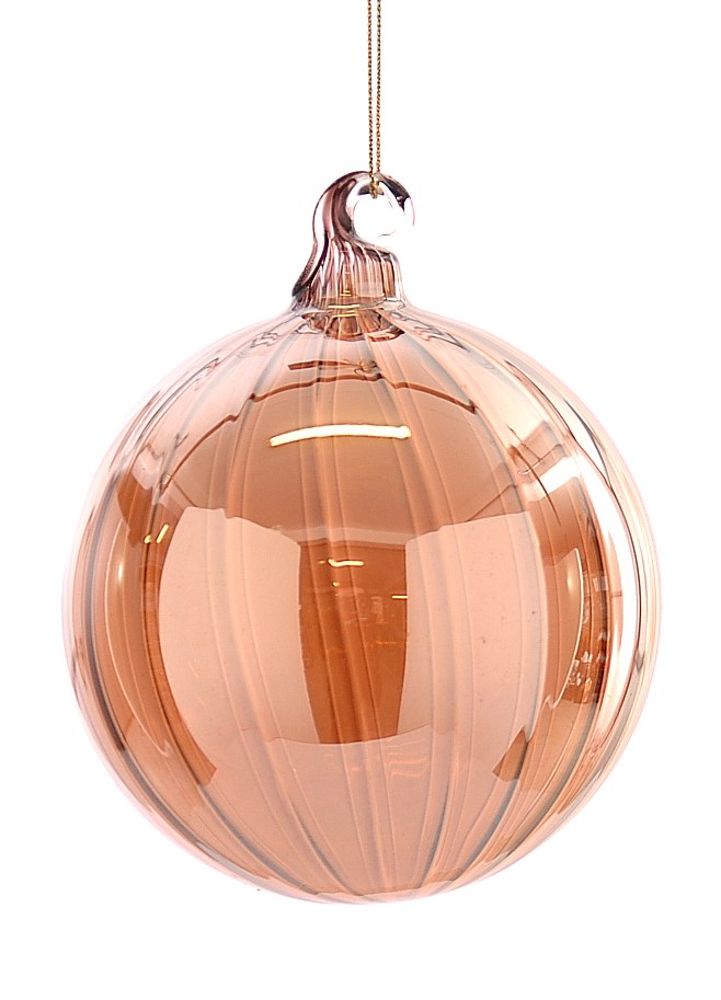 Vetur Gold Glass Christmas Bauble