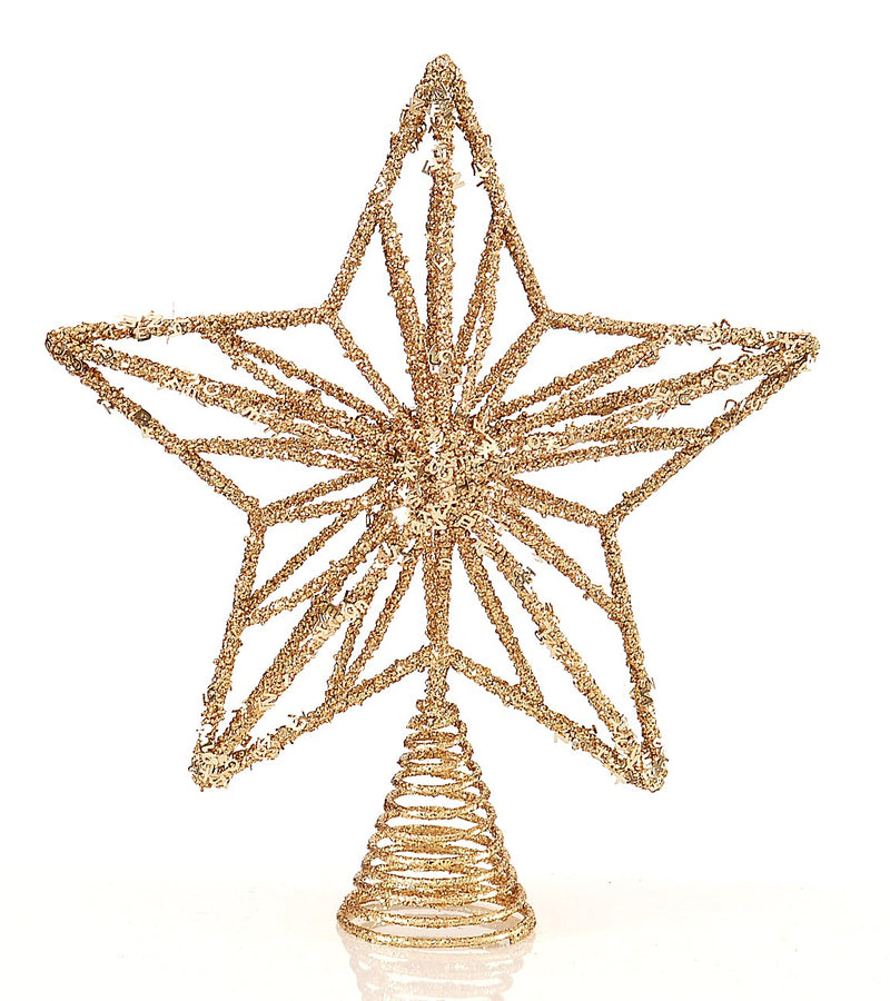 Vetur Gold Star Christmas Tree Topper 32cm