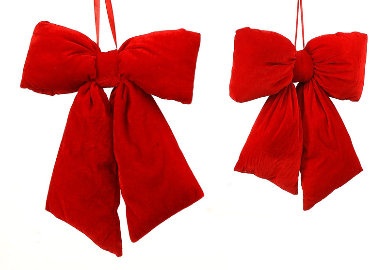 Vetur Red Christmas Bow 36cm