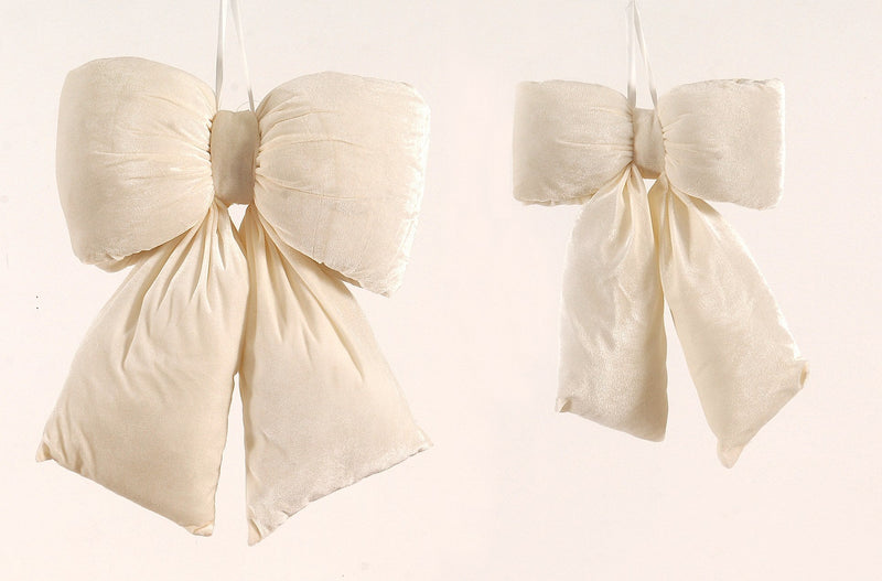 Vetur White Christmas Bow 36cm