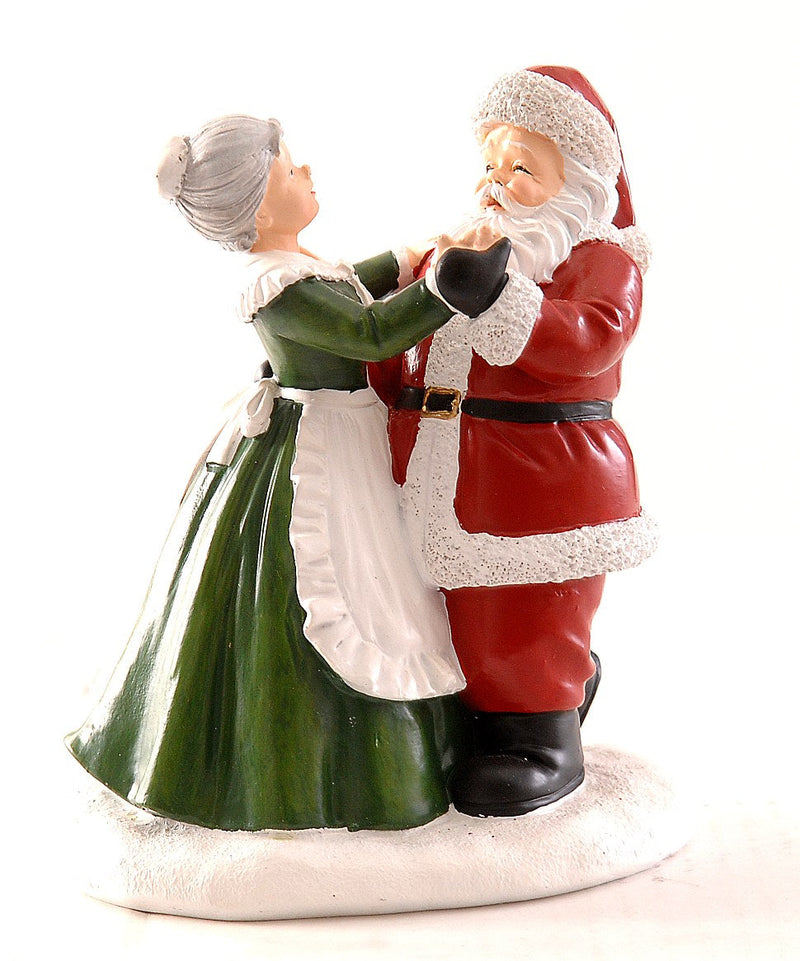Vetur Dancing Santa and Mrs Claus Christmas Decoration 15cm