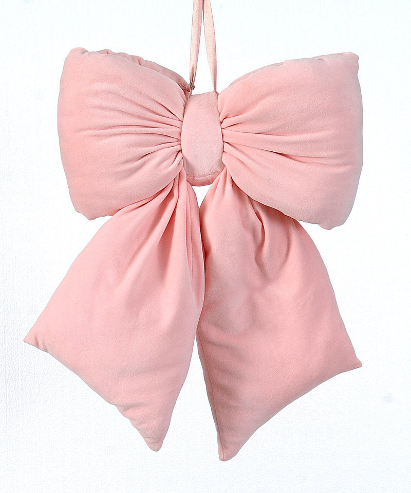 Vetur Pink Velvet Christmas Bow 48cm
