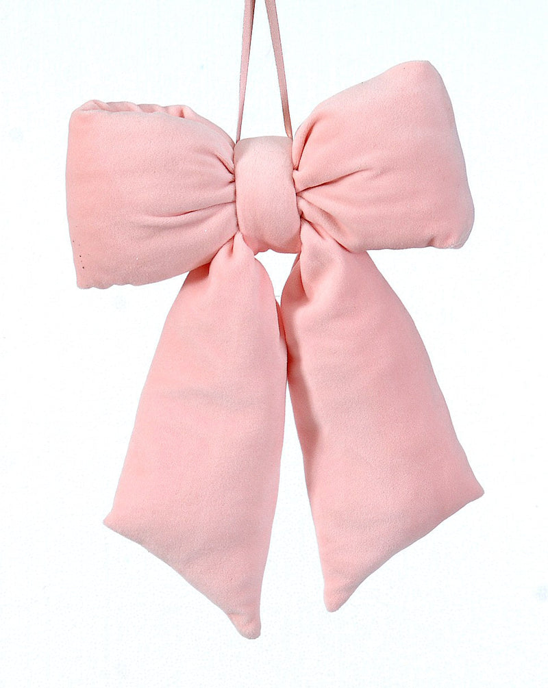 Vetur Pink Velvet Christmas Bow 36cm