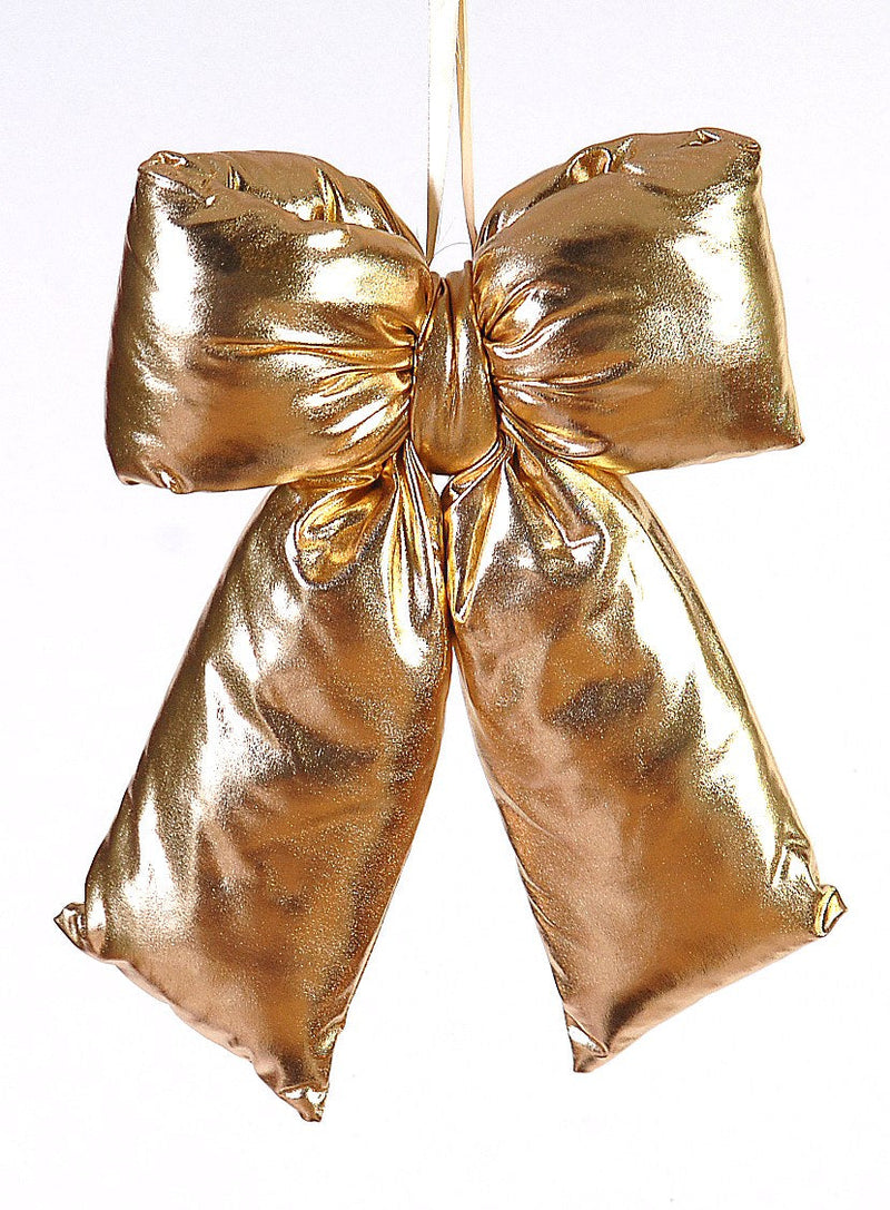 Vetur Shiny Gold Christmas Bow 48cm