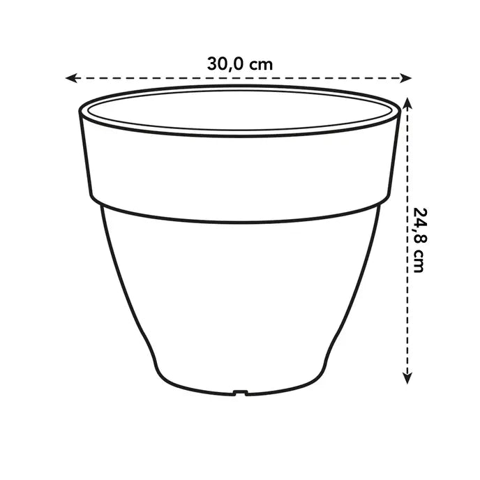 Elho Vibia Campana Round Living Concrete 30cm