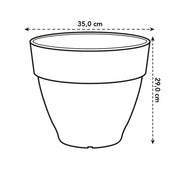 Elho Vibia Campana Round range – dimensions and details