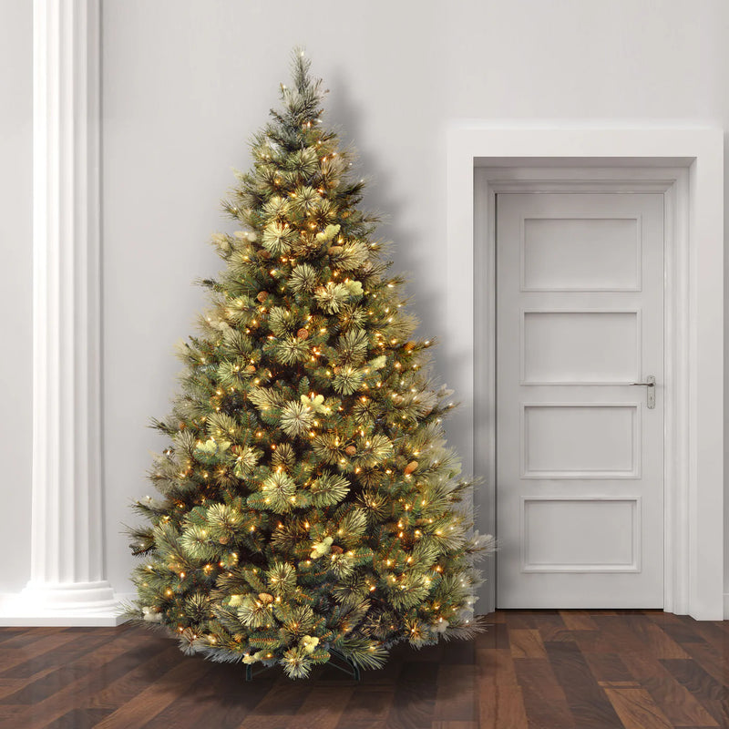 7.5 Foot Carolina Pine Pre-Lit Artificial Christmas Tree with 750 Warm White Lights
