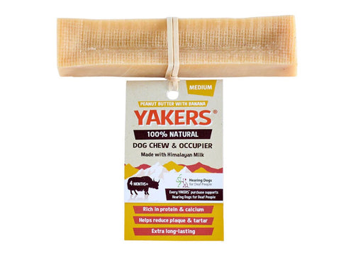 Yakers Peanut Butter & Banana Dog Chew Medium